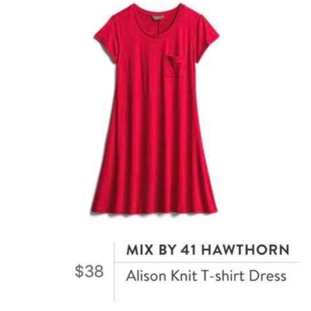Red T-shirt Dress
